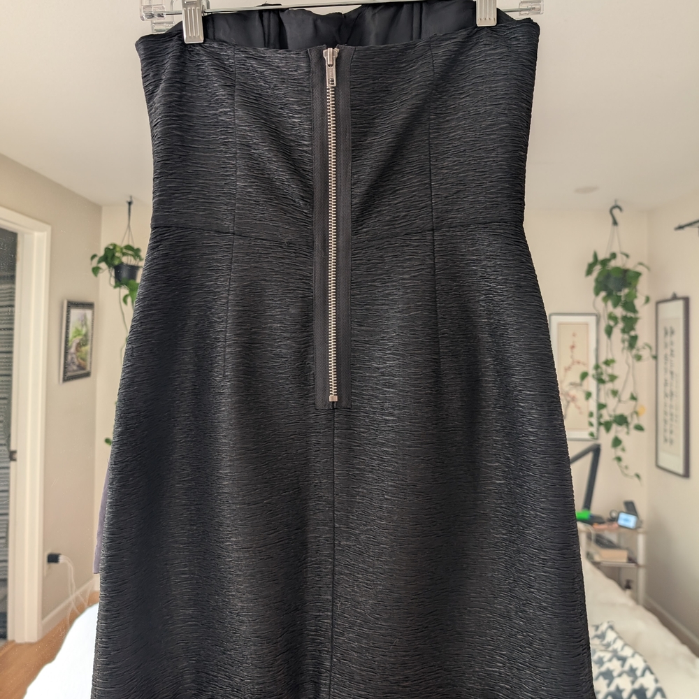 Bcbgeneration Black Asymmetrical Ruffled Straples… - image 5